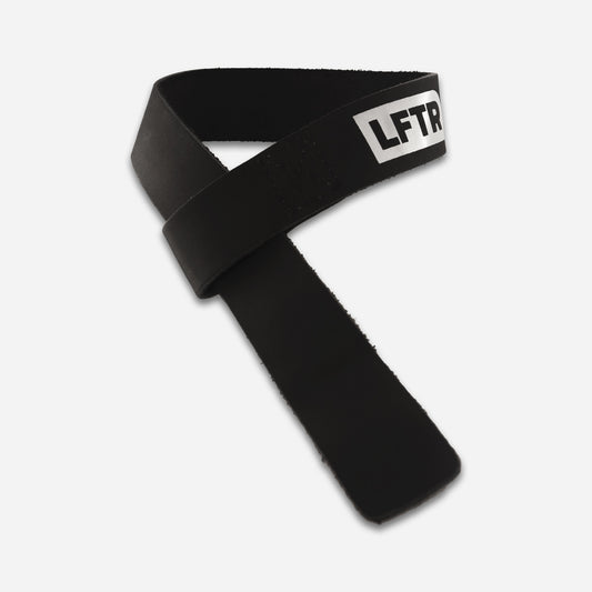 Zwarte Leren Lifting Straps