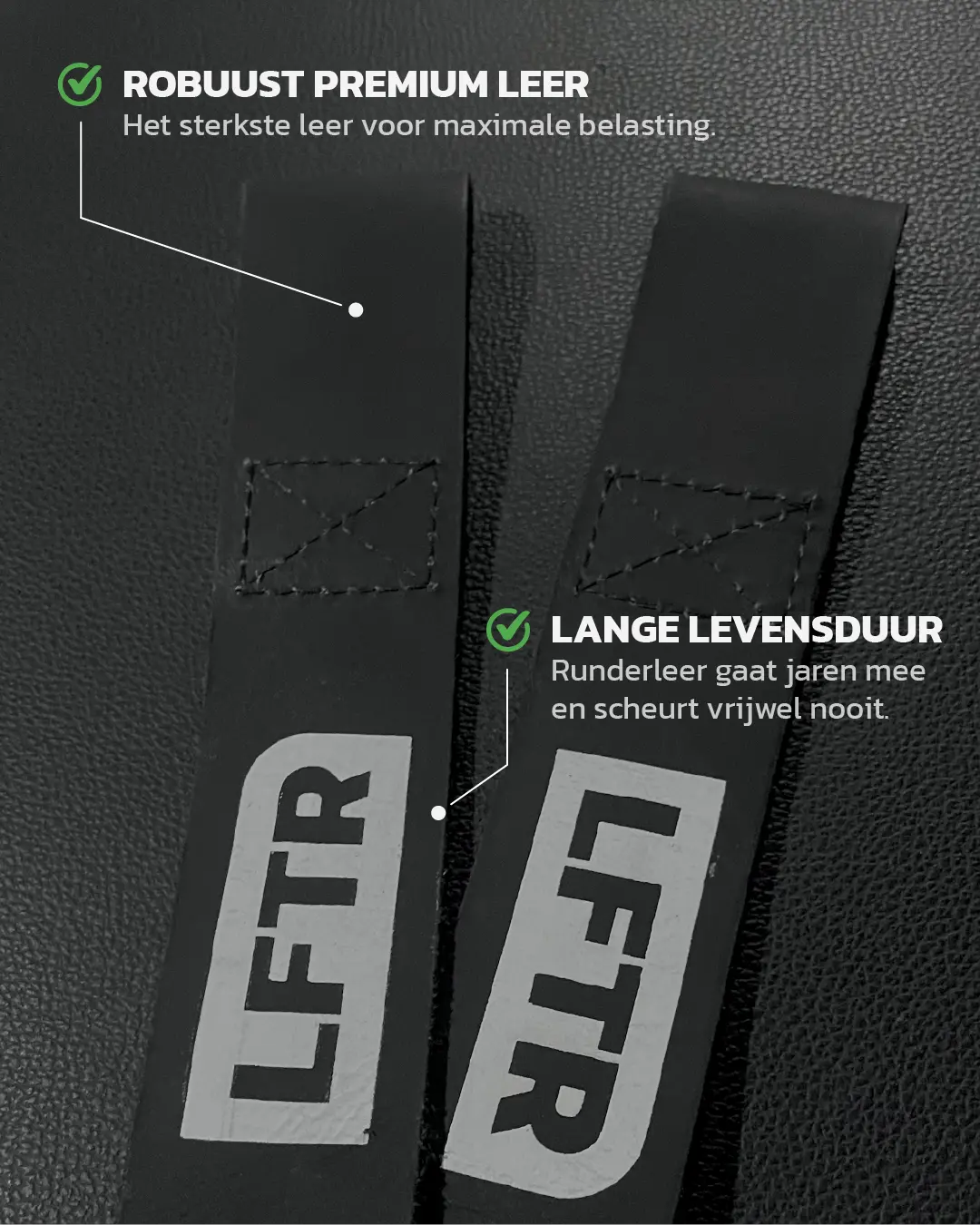 Leren Lifting Straps