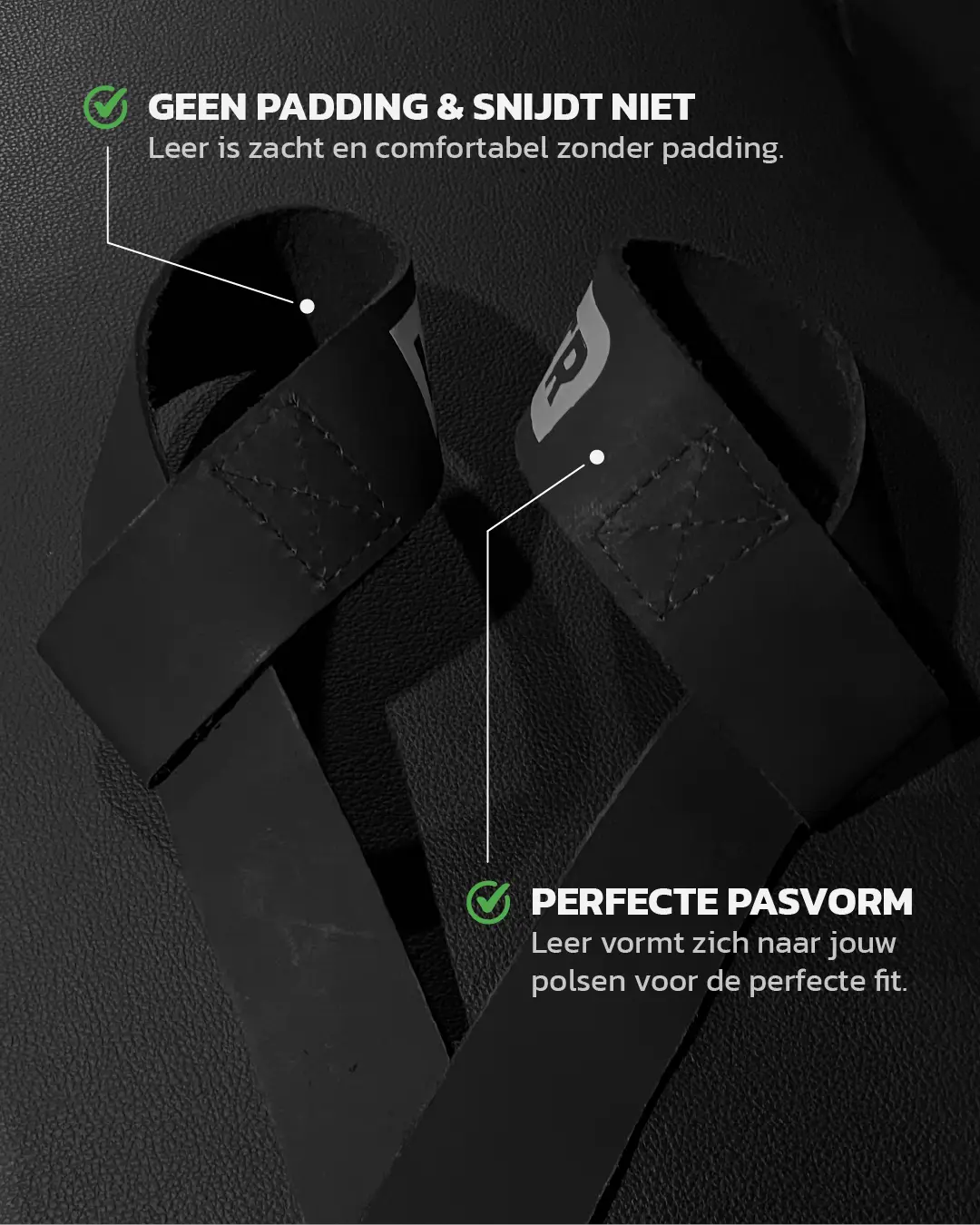 Leren Lifting Straps
